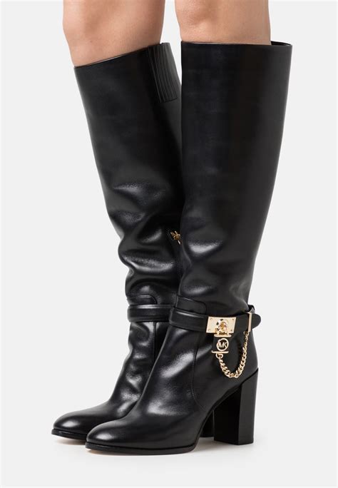 michael kors black shearling boots|Michael Kors boots high heel.